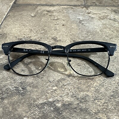 #ad Ray Ban RB 5154 2077 Clubmaster Black Eyeglasses Frames 49 21 140 36mm $39.99