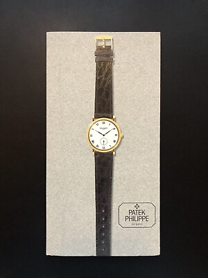 #ad Patek Philippe Nautilus 3700 Calatrava Vintage 1986 Watch Catalog Brochure Rare