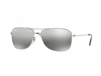 #ad Ray Ban Sunglasses RB3543 003 5J Silver polarized