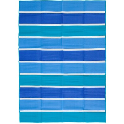 #ad Mainstays Aqua Blue Outdoor Family Beach Mat 5#x27;x7#x27;