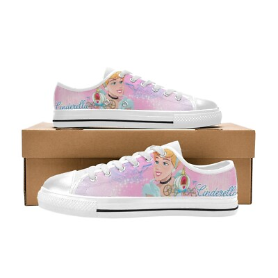 #ad Cinderella Low Top Sneakers Women Canvas Shoes