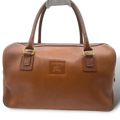 #ad Burberry Mini Traveling Bag Leather Brown Shadow Horse Handbag