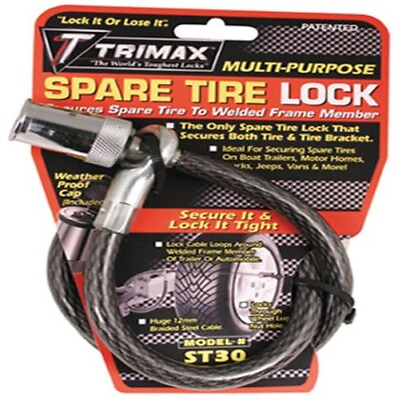 #ad Trimax Trimaflex Spare Tire Cable Lock Round Key 36 x 12mm ST30 18 7057 TX3000