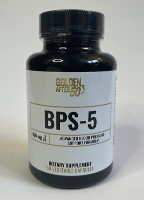 #ad Golden After 50#x27;s BPS 5 Supports Healthy Blood Pressure 1 Month Supply