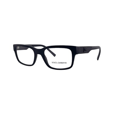 #ad Dolce amp; Gabbana DG3352 Black Eyeglasses Frames 55mm 20mm 145mm 501