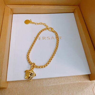 #ad VERSACE Medusa Accessories Bracelet Gold Adjustable