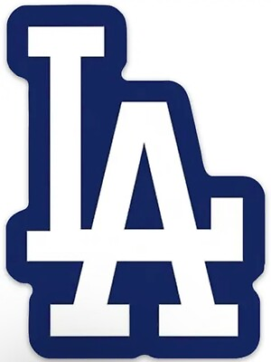 #ad Los Angeles Dodgers Logo Die Cut Laminated Vinyl Decal Major League Baseball