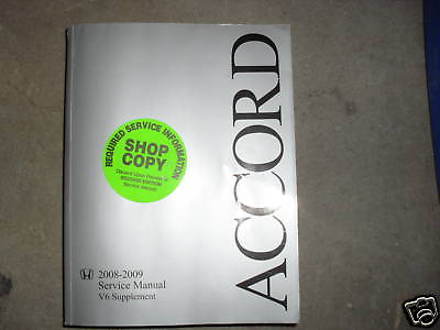 #ad 2008 2009 Honda Accord V 6 V6 Service Shop Repair Manual FACTORY OEM BOOK 08 09