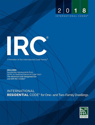 #ad 2018 IRC International Residential Code for One amp; Two Family Paperback Book ICC $47.49
