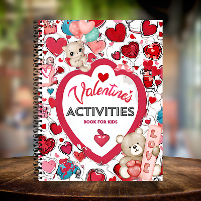 #ad Valentine#x27;s Activity Coloring Book For Kids Preschool Valentines Coloring Book