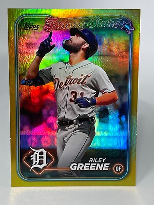 #ad 2024 Topps Series 1 RILEY GREENE Detroit Tigers #274 Gold Foil QTY