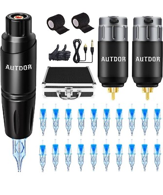 #ad Autdor Machine Kit Professional Machine Pen Kit with Machine Pen 2Pcs Power Su