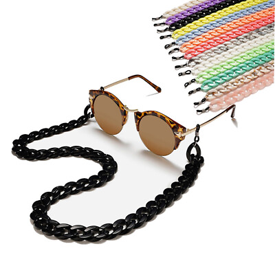#ad Acrylic Sunglasses Chains Eyeglasses Holder Cord Non Slip Reading Glasses Straps