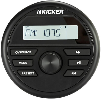 #ad Kicker 46KMC2 Weather Resistant Marine WP Boat Media Receiver Bluetooth Stereo