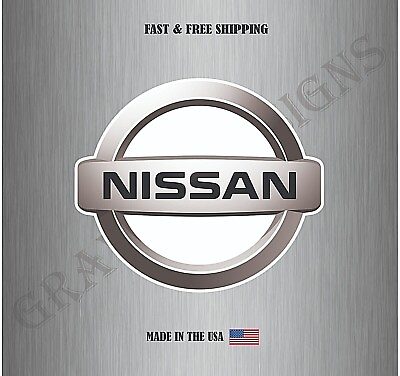 #ad Nissan Auto Logo Vinyl Sticker Decal Car Truck Window Off Road Water Resistant