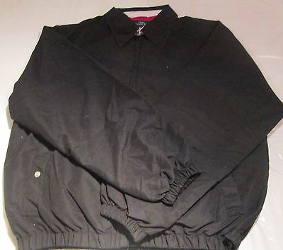 #ad Men Jacket Black Small Spring Lightweight Lining Full zipper 2 Pockets Bargain