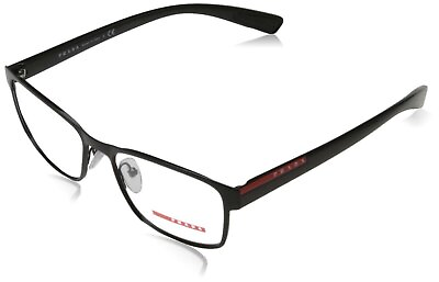 #ad Prada Linea Rossa Men#x27;s PS 50GV Shiny Black Eyeglasses 55mm