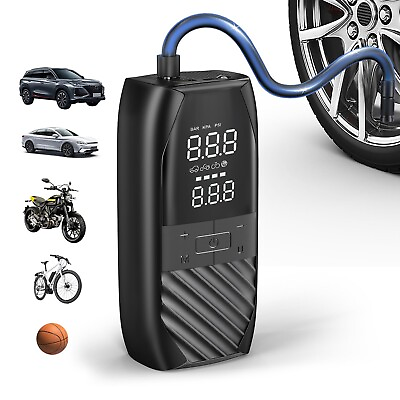 #ad Tire Inflator Portable Air Compressor 150 PSI Car Tire Air Pump Electric Por...