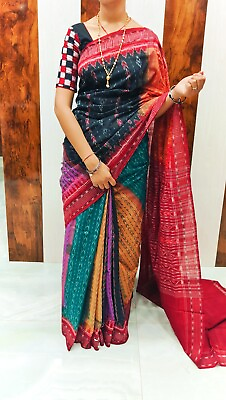 #ad sambalpuri handloom wedding cotton saree for women#x27;s