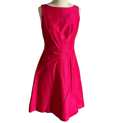 #ad Vintage 50s Lanz Dress Women S Pink Barbie Classic Row Buttons Bonwit Telller