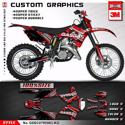 #ad Full Graphics MX Custom Decal Kit for Gas Gas EC 125 200 250 300 2007 2008 2009