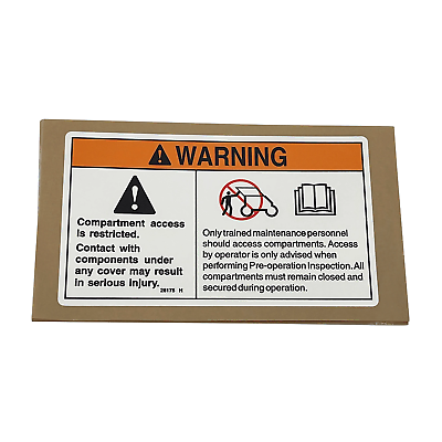 #ad Genie Decal Warning Compart Access 28175GT