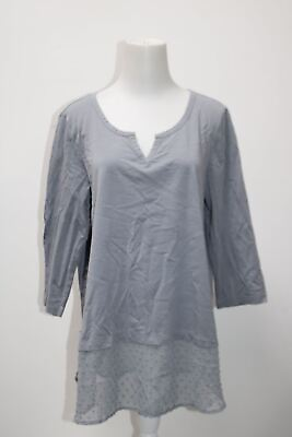 #ad Logo Women#x27;s Top Gray L Pre Owned