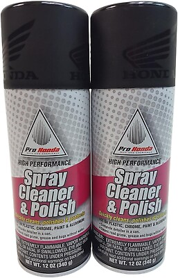 #ad Genuine Honda Spray Cleaner amp; Polish 12oz 2 Pack 08732 SCP00