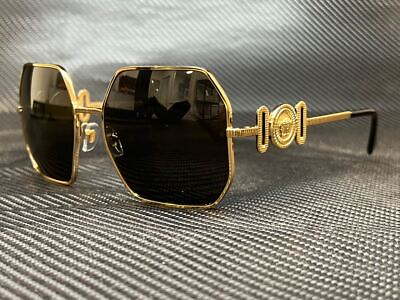 #ad VERSACE VE2248 100287 Gold Squared 58 mm Women#x27;s Sunglasses