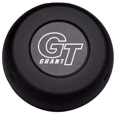 #ad Grant 5897 Horn Button Grant GT Logo Steel Black Paint Grant