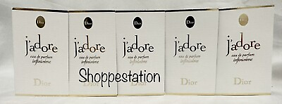 #ad Lot Of 5 Dior Jadore Eau de Parfum Infinissime Spray Vial 1ml Each Total 5ml