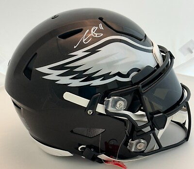 #ad A.J. Brown Signed Philadelphia Eagles Authentic SpeedFlex Helmet Radtke COA