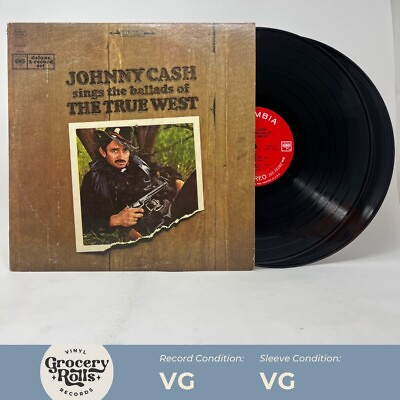 #ad Johnny Cash Sings The Ballads Of The True West 2 LP Columbia 2 Eye C2S838 VG VG