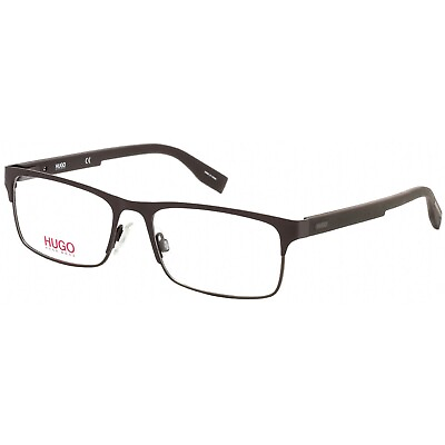 #ad Hugo Mens HG 0293 04IN 00 Stainless Steel Full Rim Frame Eyeglasses