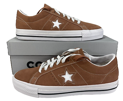 #ad Converse One Star Pro Ox Low Top White Suede MINERAL CLAY A03291C Men#x27;s Size 9