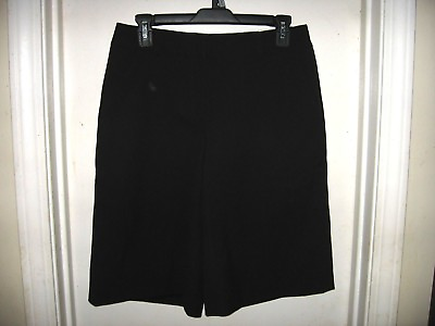 #ad Ann Taylor Loft Cropped Black Shorts Pants ann Size 4P Petites New