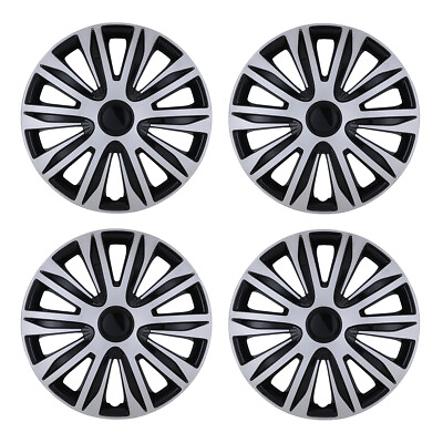 #ad 15quot; Universal R16 Wheel Rim Cover Hubcaps Snap On Car Truck SUV Set of 4 Steel
