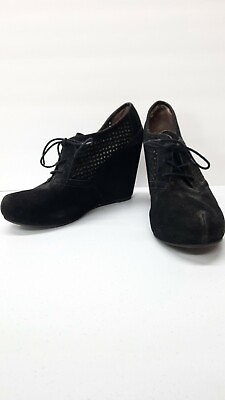 #ad Fergalicious by Fergie Black Womens Faux Leather Ankle Bootie Shoes 10M
