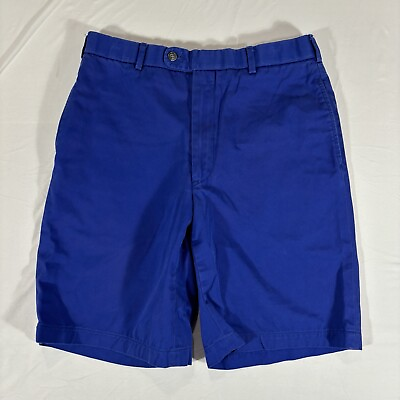 #ad Paul Stuart Blue Chino Shorts Size 32 Cotton USA Made