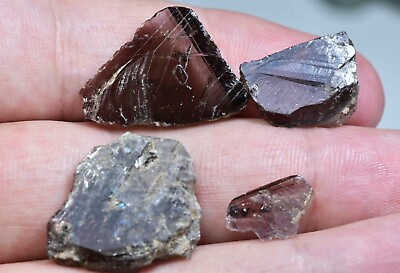 #ad Well Terminated Axinite Crystals Lot @Kunar 34 Carats