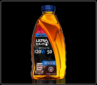 #ad Ultra1Plus SAE 20W50 Conventional Heavy Duty Motor Oil API CI 4 SL Quart
