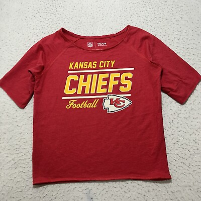 #ad NFL Kansas City Chiefs Women#x27;s Small Half Sleeve Football Graphic T Shirt