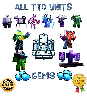 #ad Toilet Tower Defense All Units and Gems Lowest and Fast Delivery‼️