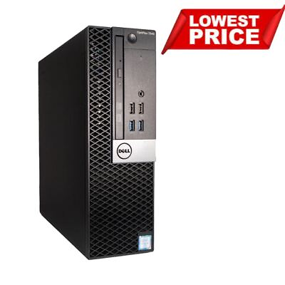 #ad Dell Desktop Computer PC SFF up to 16GB RAM 1TB Hard Drive Win10 11 WiFi BT