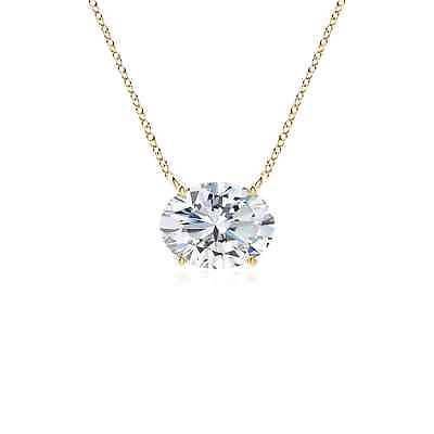 #ad ANGARA Lab Grown Diamond Pendant Necklace in 14k Gold Carat 1.15Ct.tw