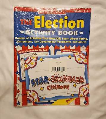 #ad Scholastic The Election Activity Book Classroom Kit Dozens of Activities New