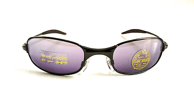 #ad NWT Vintage 90#x27;s Unisex Rectangle Metal Sports Sunglasses D.Gunmetal $19.99