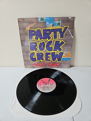 #ad Party Rock Crew Bass Town 12quot; Vinyl LP 1989 PROMO Shatter Proof Records