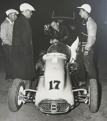 #ad Vintage Midget Sprint Car Racing Photo #17 8quot; X 10quot; Original c. 1950s