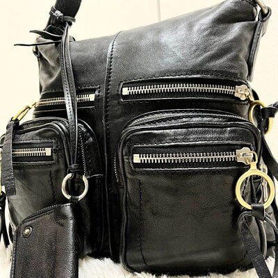 #ad Chloe Shoulder Bag Betty Leather One Shoulder Black Large Capacity From Japan